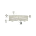 thumbnail image 2 of Meridian Furniture Arc Cream Vegan Leather Modular Sectional, 2 of 12