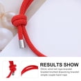 thumbnail image 2 of AURARMLET 2-Pack Adjustable Red Knot String Bracelets Rope Bangles for Men and Women, 2 of 8