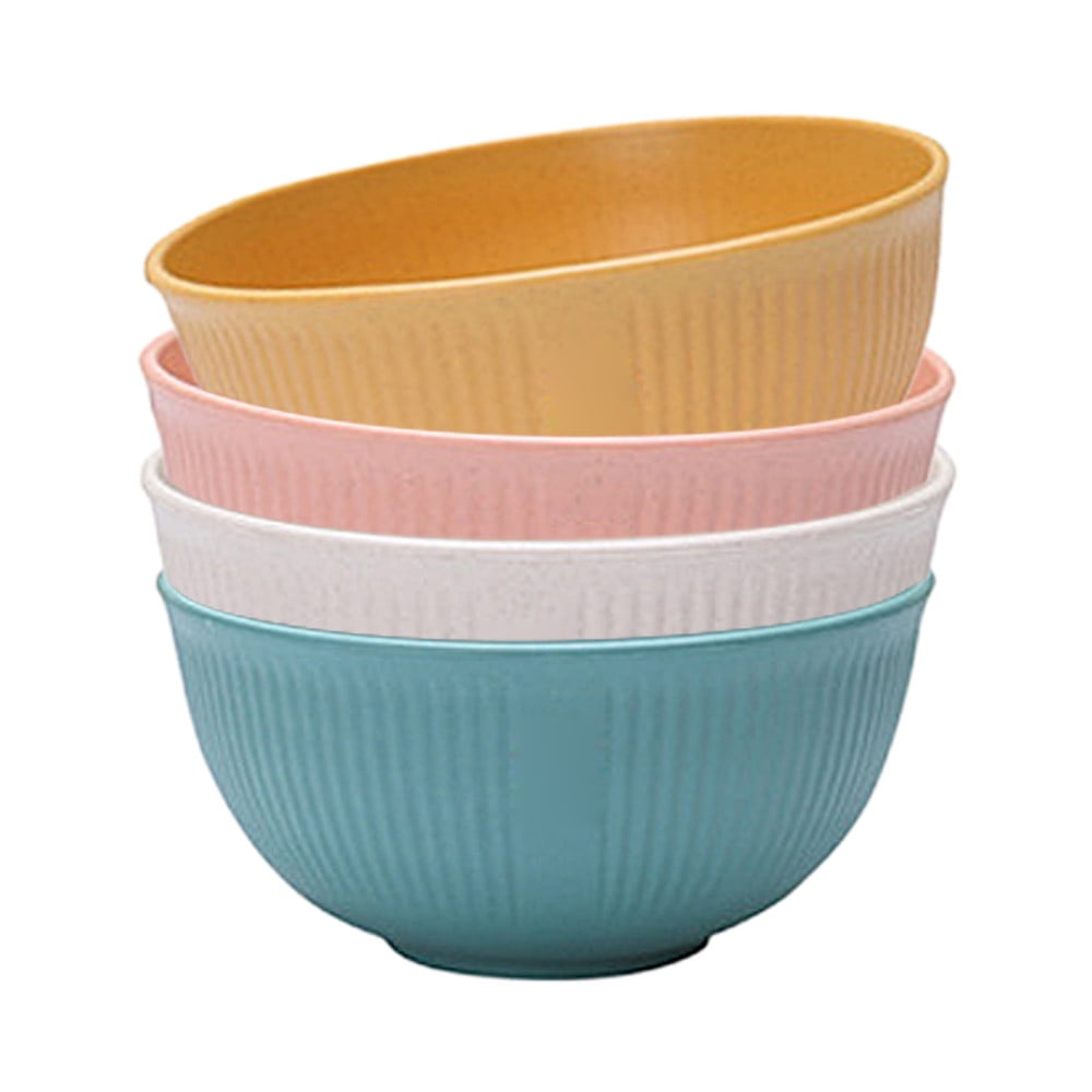 Wheat Straw Bowls Set Unbreakable Large Cereal Bowls Set of 4 Microwave