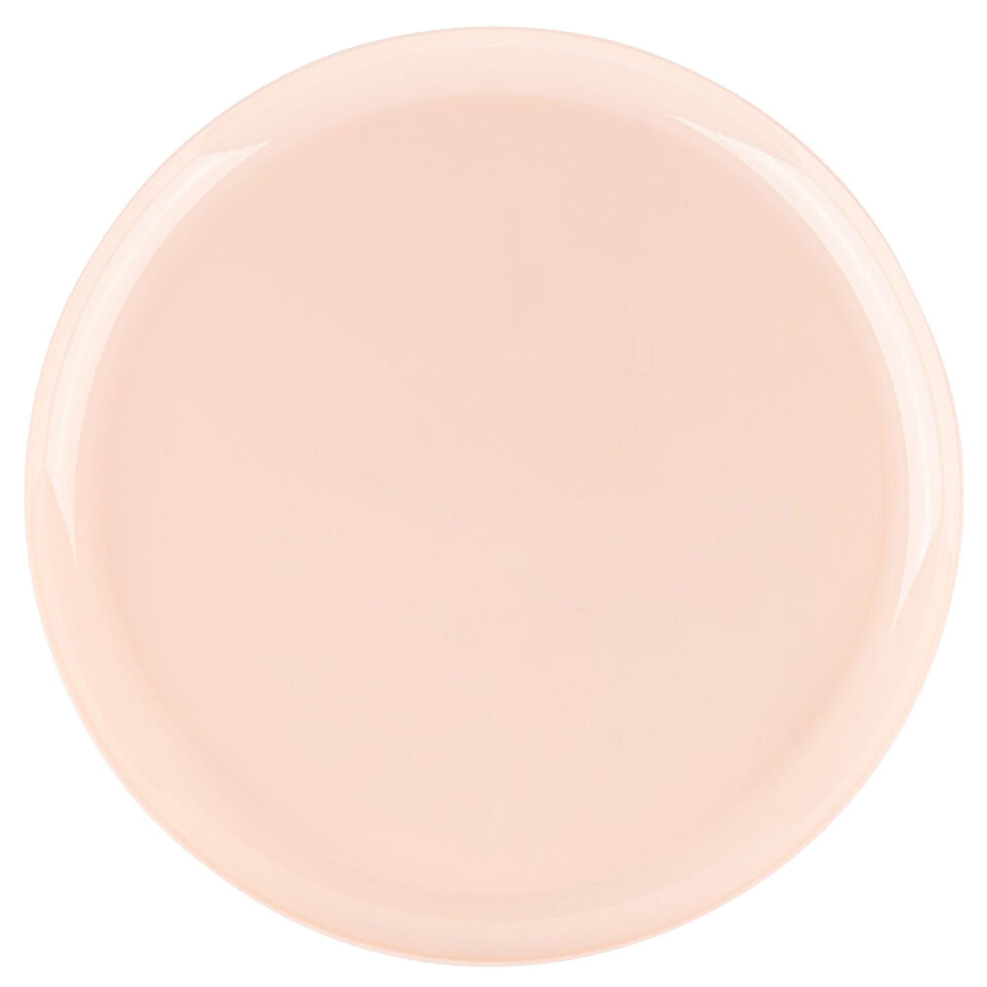 EcoQuality 10.6" inch Round Pink Disposable Plastic Plates Heavy Duty