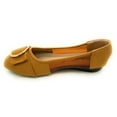thumbnail image 4 of Victoria K Square Gold Black Medallion Wedge Flats (Women), 4 of 5