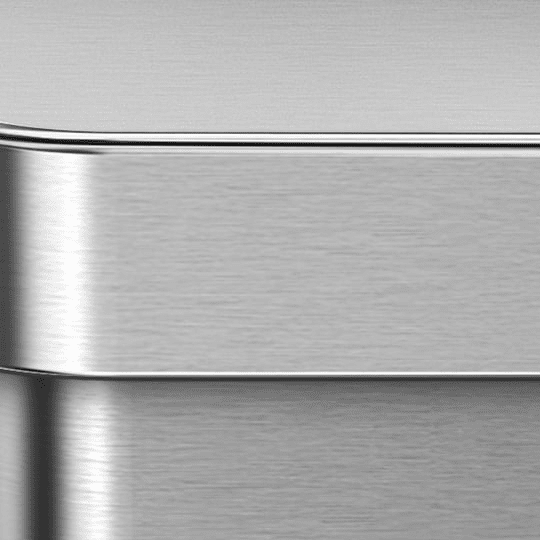 Brushed Steel Lid