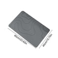 thumbnail image 2 of BSMAT Stone Bath Mat Diatomaceous Earth Shower Mat, 24"x16" Extra Thick Ultra Soft Bath Mat, Non-Slip Super Absorbent Diatomite Stone Mats for Bathroom Floor, Quick-Drying Easy to Clean(Dark Gray), 2 of 6