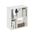thumbnail image 4 of Furinno Daly 4-Cube Irregular Cubes Bookcase, Bookshelf, Storage Organizer, White, 4 of 6