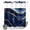 AbstractZF0442, variant on No Hook Shower Curtain with Built-in Rings - Dark Blue Abstract Marble Texture Washable Waterproof Fabric Bathroom Curtains for Hotel,Rentals, 72 X 72 Inch Long , Gold Fluid Art Lines
