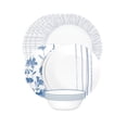thumbnail image 1 of Vajilla Corelle Signature Botanical Stripes 12 Piezas Blanca, 1 of 4