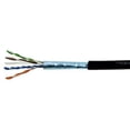 thumbnail image 1 of Outdoor Shielded Bulk Ethernet Cat5e Copper Cable Black 500ft, 1 of 2