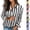 Black, variant on CBASIHI Womens Striped Button Down Shirts- Loose Fit Casual Trendy Collared Long Sleeve Fall Tops Black Size S-2XL
