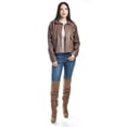 thumbnail image 5 of Chamarra de piel sintetica Roman Fashion /Juvenil, 115 (Cafe) cafe CH, 5 of 5