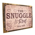 thumbnail image 1 of Framed The Snuggle is Real 9"x12" Metal Sign, Wall Decor for Mancave, Den, or Gameroom, Hand-Crafted from reclaimed materials, 1 of 3