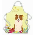 thumbnail image 1 of Carolines Treasures BB6119APRON Easter Eggs Border Collie Tablier Rouge et Blanc, 1 of 4