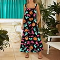 thumbnail image 6 of WTOBBY Halloween Themed Women's Casual Jumpsuit in Sleeveless Cotton Design, Printed for Style, Comfortable Loose Fit Perfect for Daily Activities,MulticolorXL, 6 of 7