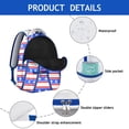 thumbnail image 4 of Abstract Geometric Waterproof School Backpack with Ergonomic Spinal Support & Breathable Straps for Teens & College Students, 4 of 6