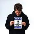 thumbnail image 2 of Notice Virus Alert Closed To Public Sign, 10x7 Aluminum, 2 of 8