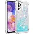 thumbnail image 3 of Compatible with Samsung Galaxy A23 5G Case Glitter Liquid Cute Clear Phone Case Floating Quicksand Shockproof Protective Bumper Silicone Soft TPU Case for Samsung Galaxy A23 5G Star Blue YB, 3 of 13