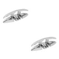 thumbnail image 3 of Yuarrent Stainless Steel Boat Deck Foldable Cleat Kayak 5-inch Cleats Part Mirror Detachable Polished Glossy Pre-drilled Yacht 2Conjunto, 3 of 6