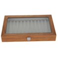 thumbnail image 1 of Wooden Fountain Pen Display Case Organizer Walnut Wood Storage Gift Box for 12 Pens Display, 1 of 5