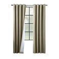 thumbnail image 2 of Belleville Total Blackout SilverClear Curtain Panel - Pair each 52" x 95" in Taupe, 2 of 5