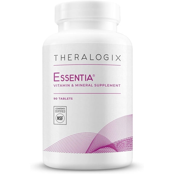 Theralogix Essentia Multivitamin for Women - 90-Day Supply - Women's Daily Multivitamin - Supports Immune Health & Bone Health - Includes Vitamin C, Vitamin D, Zinc & More - NSF Certified - 90 Tablet