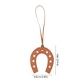 thumbnail image 3 of Horseshoes Keychain, Horse Shoe, Good Luck Keyring, Cowboy Keychain, Lucky Gift, Western Charm PU Leather Unique Western Cowgirl Lucky Keyring for Keys Bags Accessory, 3 of 5