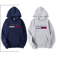 thumbnail image 2 of Sudadera con capucha para hombre y mujer, suéter informal de gran tamaño, Color sólido, negro, primavera y otoño, + 1100, 2 of 5