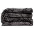 thumbnail image 2 of Chanasya Cloud Print Reversible Velvet Fleece Throw Blanket - for Couch Bed Sofa Chair Day Nap - Super Soft Cozy Snuggly Comfort Chick Plush Light Weight Sherpa Blanket - 60"x70" - Grey, 2 of 4