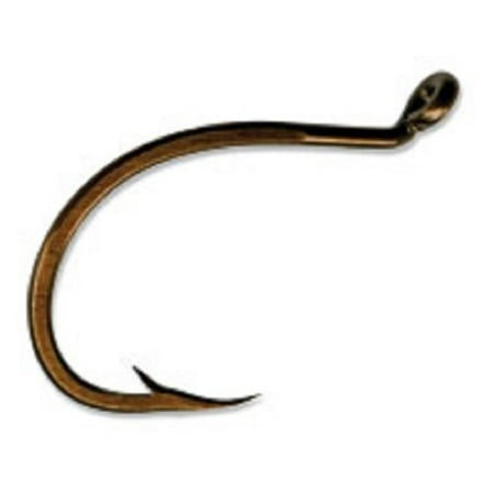 Mustad 92141 Beak Steelhead, Extra Strong, Extra Short, Forged, Up Eye Classic Hook - Bronze - 10 Per