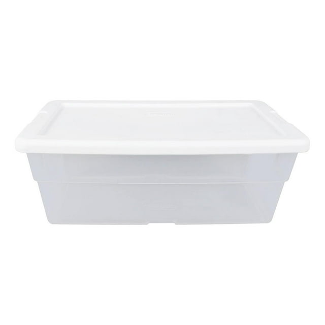 Caja Plástico Sterilite Blanco 34.6X21X12.4 Cm 5.7L