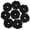 8Black, variant on Oversized Satin Scrunchies for Thick Curly Hair