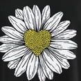 thumbnail image 5 of Hauts d'Été pour les Femmes 2023 Femmes Peu Marguerite Impression Col Rond Manches Courtes T-shirt Top Chemisier Pull, 5 of 5