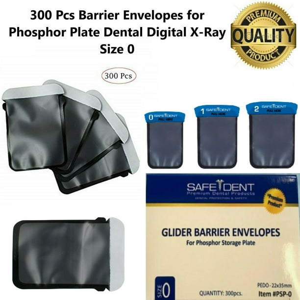 300pcs Size 0 Dental Barrier Envelopes For XRay Imaging Phosphor Plate
