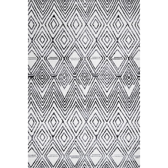 White Geometric Area Rugs for Living Room Washable Rugs Boho Moroccan Area Rug Soft Neutral Geometric Bohemian Carpet Distressed Indoor Rug for Bedroom Dining Room Office Foldable Nonslip Rug