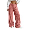 thumbnail image 7 of Yirov Fluffy Pajama Pants for Women Comfy Soft Fuzzy Pj Bottoms Loungewear Drawstring Fleece Sleepwear for Winter, 7 of 7
