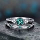 thumbnail image 1 of Anillo de acero inoxidable con diamante incrustado para drenaje metabólico, 1 of 3