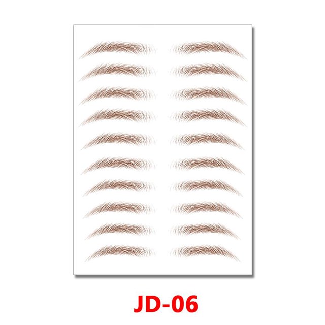 Pegatinas De Cejas Adhesivo para cejas 6D transferencia de agua tatuaje falso semipermanente calcomanías para cejas Sywqhk Cuidado Belleza