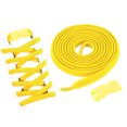 thumbnail image 1 of Uxcell 2 juegos de cordones elásticos sin atar, cordones planos sin nudos, cuerdas elásticas para zapatos de adultos, zapatillas, amarillos, 1 of 6