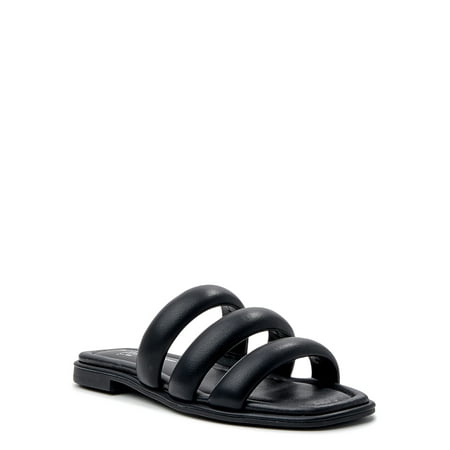 

Time and Tru Women s Three Band Sandal