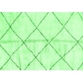 thumbnail image 1 of Ahgly Company Indoor Rectangle Solid Green Modern Area Rugs, 2' x 5', 1 of 4