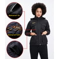 thumbnail image 5 of Women's Ski Winter Jacket Mountain Windproof Waterproof Rain Snowboarding Jackets Fleece Warm Snow Hooded Coat, 5 of 7
