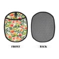 thumbnail image 2 of Sikiie Fruits Peach1 Silicone Pot Holders, Oven Mitts Heat Resistant Hot Pads, Non Slip Pot Holder for Kitchen Baking and Cooking 9.4 x 7.5 Inches, 2 of 7