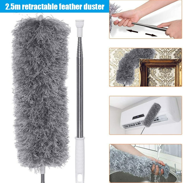 Superfine Fiber Car Duster - Retractable Microfiber Dust Mop - Home  Cleaning Kit