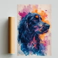 thumbnail image 2 of Afghan Hound Dog Wall Art Afghan Hound Picture Poster Print Funny Colorful Animal Pop Artwork for Living Room Bedroom Bathroom Home Decor, 2 of 6