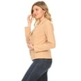 thumbnail image 3 of Moa Collection Women's Solid Casual Office Work Long Sleeve Open Front Blazer Jacket, 3 of 5