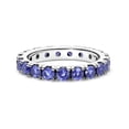 thumbnail image 2 of Anillo Pandora En Plata De Ley Eternity Brillante Azul 190050C02 | Talle 48 | Joyería De Lujo Para Mujer | Ideal Para Regalo Elegante | Compatible Con Charms Pandora, 2 of 5