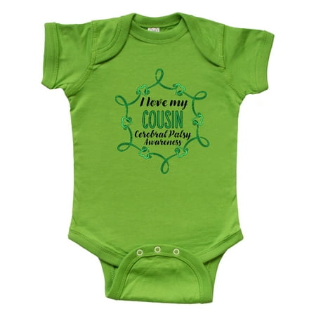 

Inktastic I Love My Cousin Cerebral Palsy Awareness Gift Baby Boy or Baby Girl Bodysuit