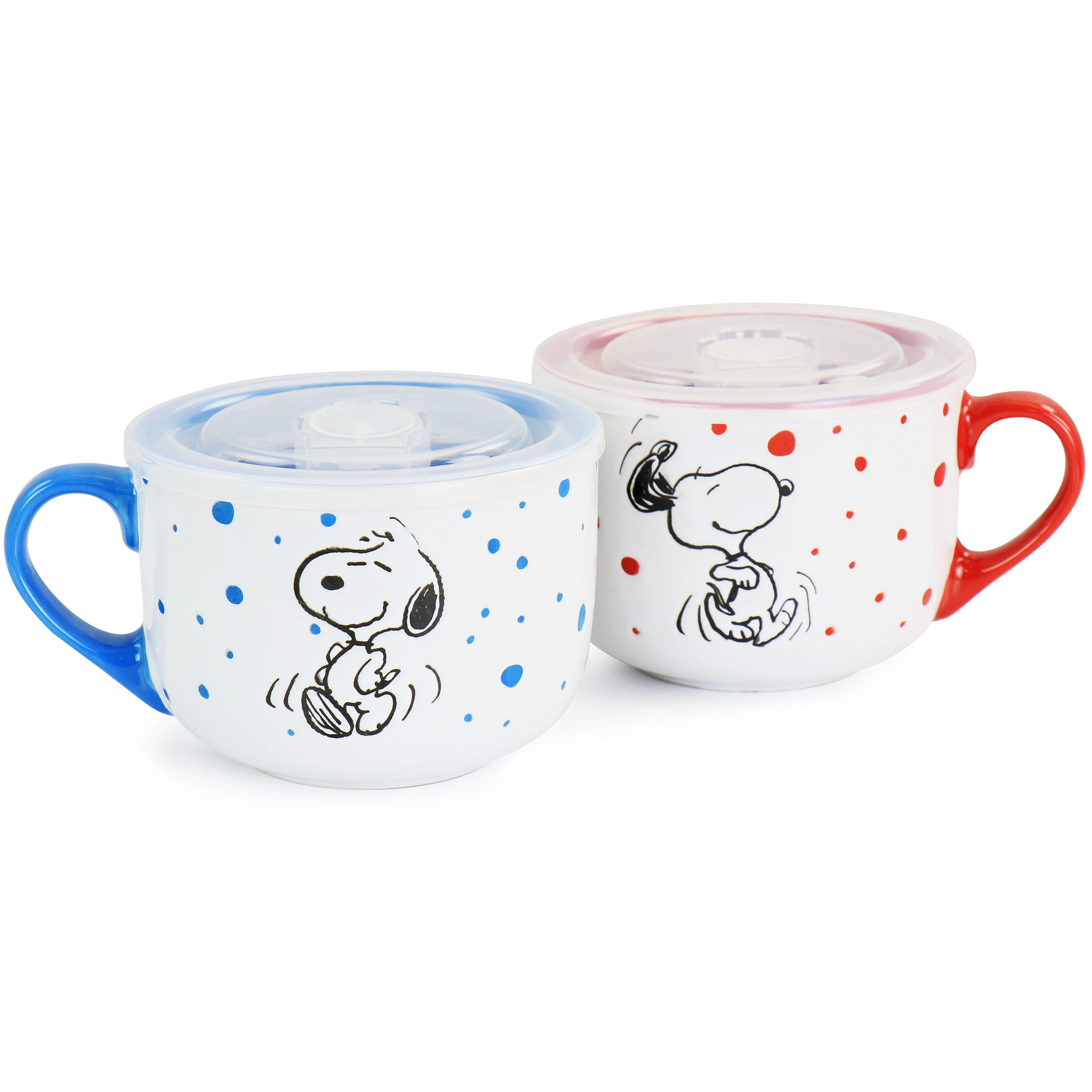 Peanuts Freckled Joy 4-Pack 25oz Soup Bowls w/ Lids