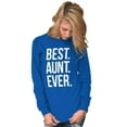 thumbnail image 4 of Best Aunt Ever Cute Favorite Auntie Women Plus Size Long Sleeve Graphic Tee Brisco Brands 3X, 4 of 5