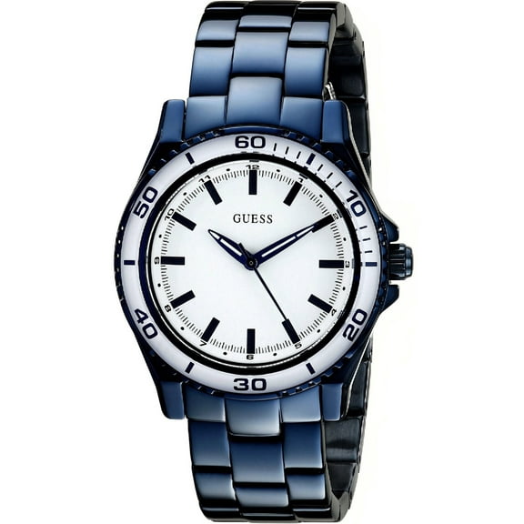 W0557L3,Ladies casual,Stainless Steel case and bracelet,metalic blue tone,50m WR