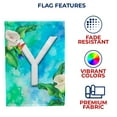 thumbnail image 5 of America Forever Summer Flowers Birds Monogram House Flag Letter Y 28 x 40 inches Hummingbird Calla Lily Spring Floral Double Sided Vertical Outdoor Yard Lawn Decorative White Floral House Flag, 5 of 5