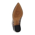 thumbnail image 4 of VINCE CAMUTO Womens Purple Snake Skin Cushioned Pointed Toe Block Heel Zip-Up Leather Dress Booties 9.5 M, 4 of 5